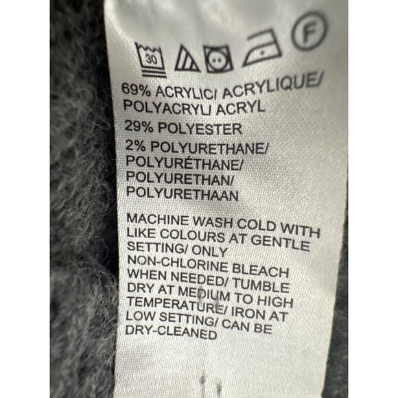 2/$30 Lord & Taylor Gray Turtleneck Sweater M/L Acrylic & Polyester Blend - Picture 5 of 13